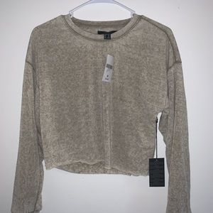 Washed Cream/Tan Long sleeve shirt.